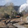 Tornado on its maiden run at Romsey Station.