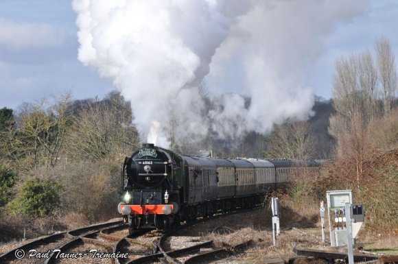  Tornado on its maiden run at Romsey Station.