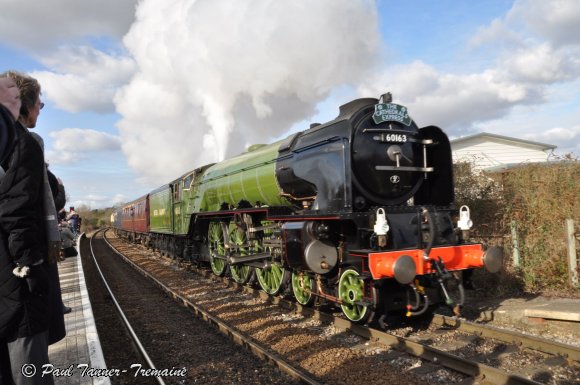  Tornado on its maiden run at Romsey Station.